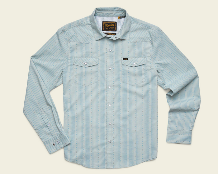 Howler Brothers - H Bar B Tech Longsleeve - Supernova Stripe : Ash Blue