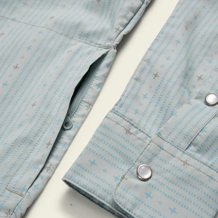 Howler Brothers - H Bar B Tech Longsleeve - Supernova Stripe : Ash Blue