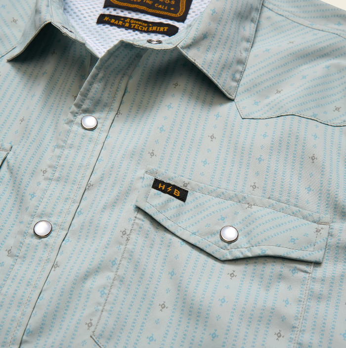 Howler Brothers - H Bar B Tech Longsleeve - Supernova Stripe : Ash Blue