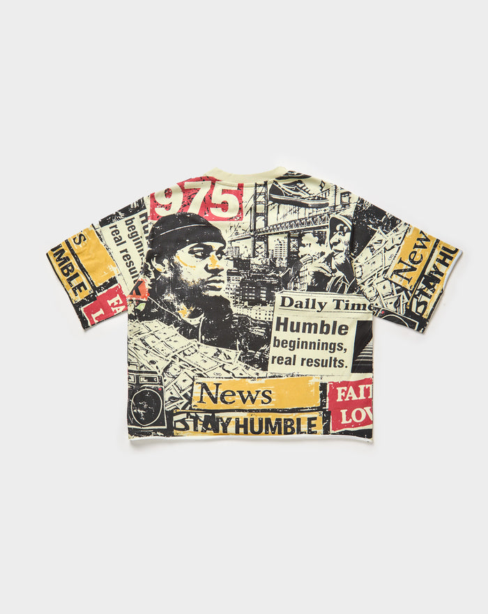 Needlework Humble Beginnings Rhinestone T-Shirt. Underground Apparel. Rule of Next Streetwear.