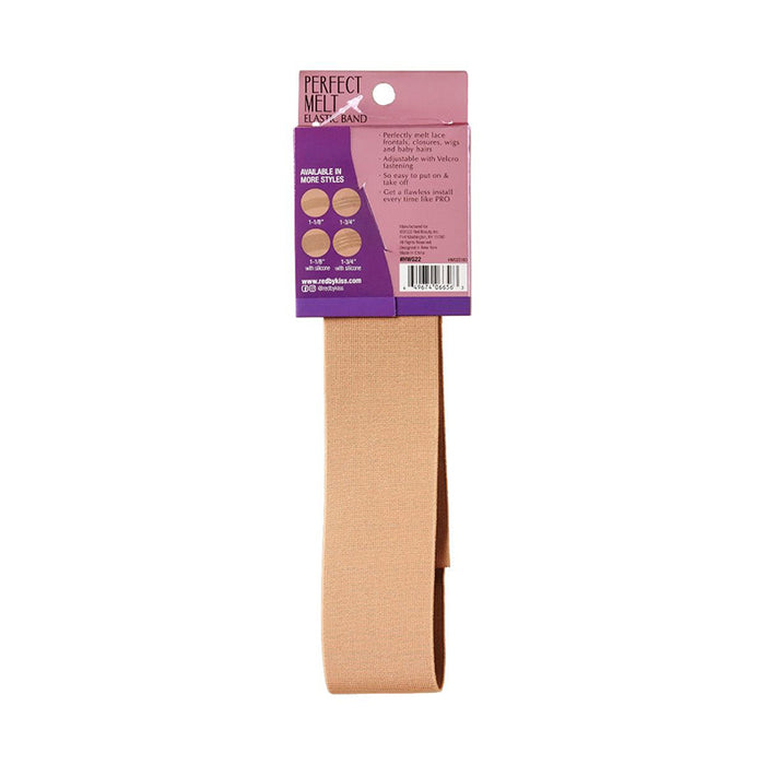 RED BEAUTY by KISS premium elastic wig band beige with packaging for secure wig fit and comfort