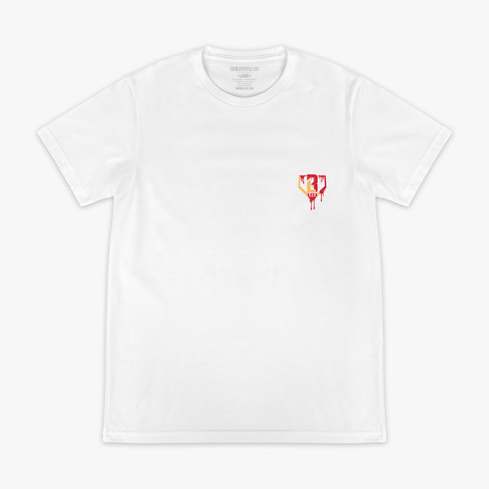 Red Ice Cream Cherry graphic tee — front view