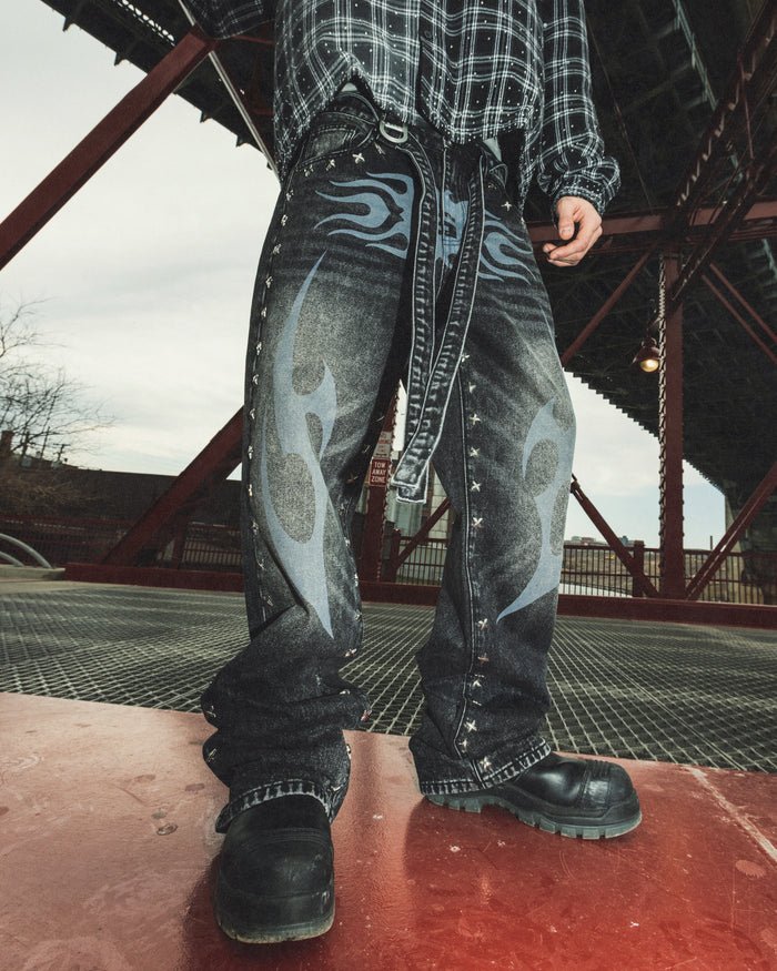 Gala Ignite Denim Black Wash. Underground Apparel. Rule of Next Streetwear.