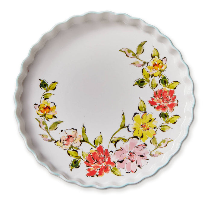 In Bloom Quiche/Tart Pan Multi Stoneware