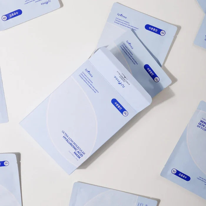 ISNTREE Ultra-low Molecular Hyaluronic Acid Mask مجموعة ماسكات البشرة بالهايلرونيك اسد من ازنتري