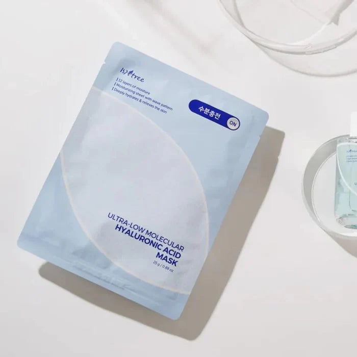 ISNTREE Ultra-low Molecular Hyaluronic Acid Mask مجموعة ماسكات البشرة بالهايلرونيك اسد من ازنتري