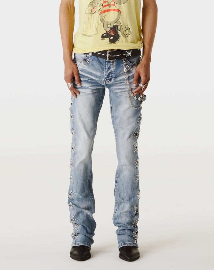 PRVT LBL Jean With Stones. Underground Apparel. Rule of Next Streetwear.