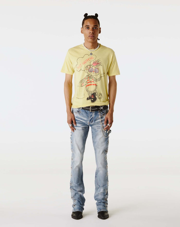 PRVT LBL Jean With Stones. Underground Apparel. Rule of Next Streetwear.