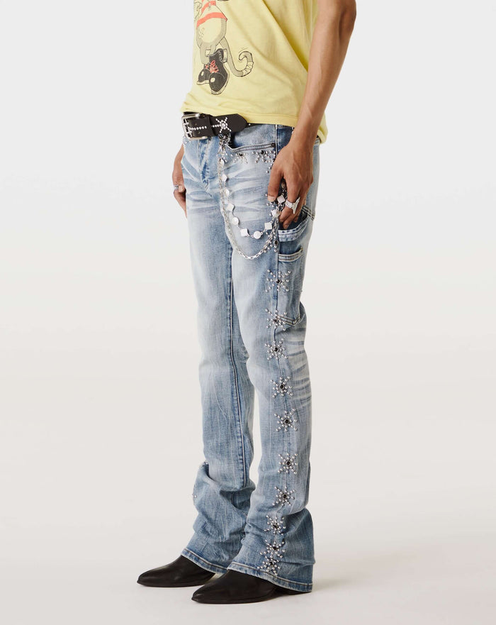 PRVT LBL Jean With Stones. Underground Apparel. Rule of Next Streetwear.
