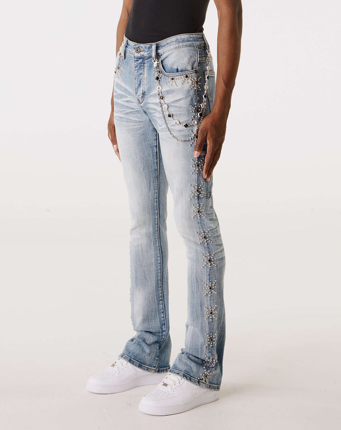 PRVT LBL Jean With Stones. Underground Apparel. Rule of Next Streetwear.
