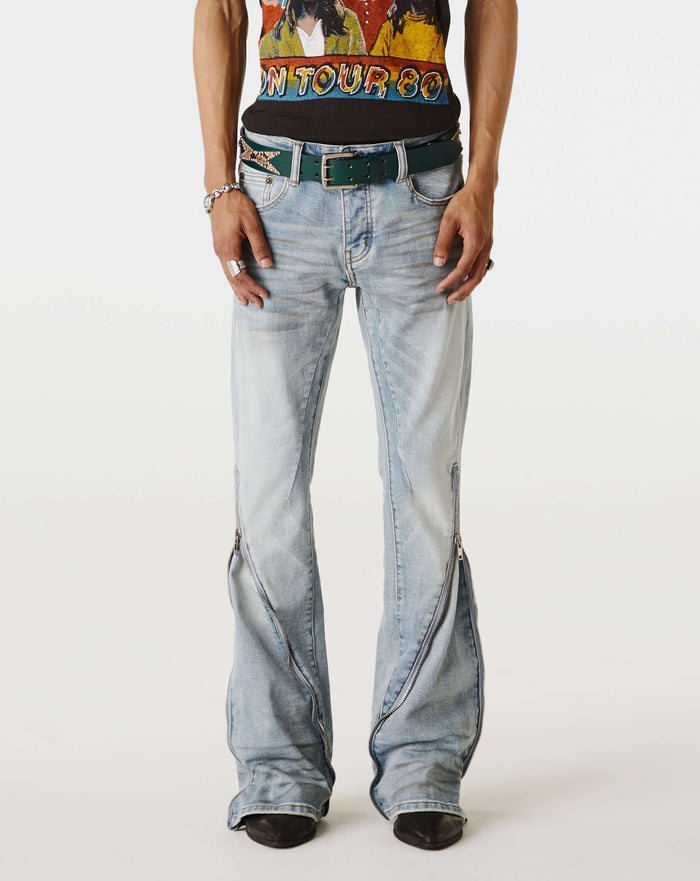 PRVT LBL Jean with Zip Front. Underground Apparel. Rule of Next Streetwear.