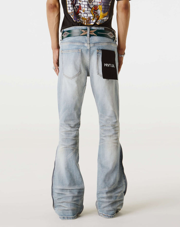PRVT LBL Jean with Zip Front. Underground Apparel. Rule of Next Streetwear.