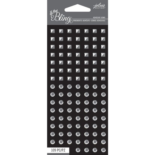 Jolee's Boutique - All That Bling Adhesive Gems - Silver