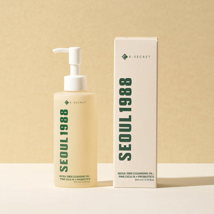 K SECRET SEOUL 1988 Cleansing Oil Pine Cica 1% + Probiotics الغسول الزيتي بالبروبايوتكس والسيكا من كي سيكرت