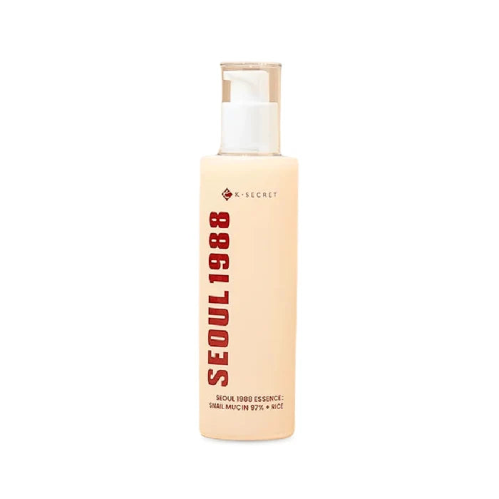 K SECRET SEOUL 1988 Essence Snail Mucin 97% + Rice اسنس البشرة بالحلزون والارز من كي سيكرت