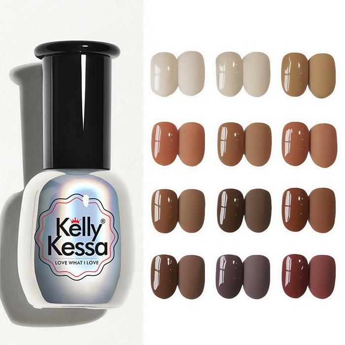 KellyKessa 15ml Cocoa Chocolate Collection Gel Polish T4534