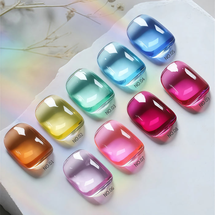 KellyKessa 15ml Macaron Glass Glaze Gel Polish T5611