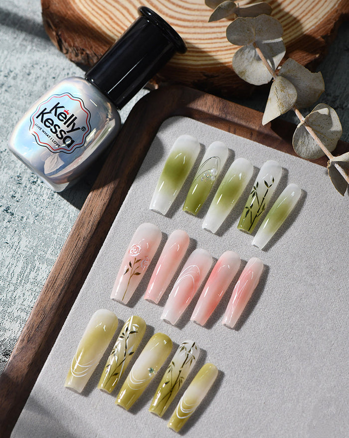 KellyKessa 15ml Water Dyed Marble Quick Blooming Gel T4077