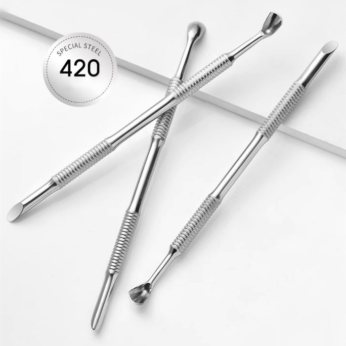 KellyKessa Professional Special Steel Steel Cuticle Pusher Dead Skin Remover T3513