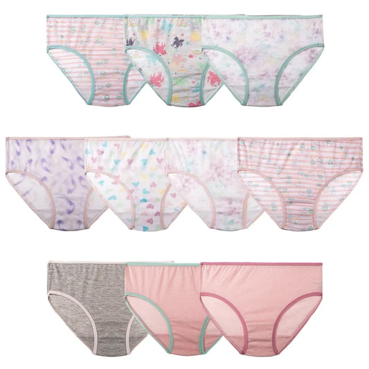 Kensie Girl 10 pk. Panties-Hearts Multi