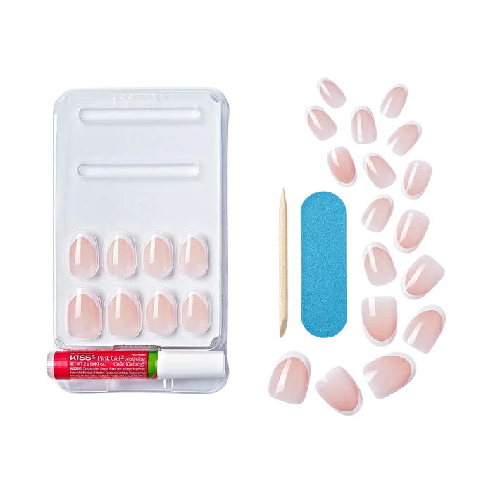 KISS Classy Nails S 28 Nails Glue Included CS10 (Exclusive Only)