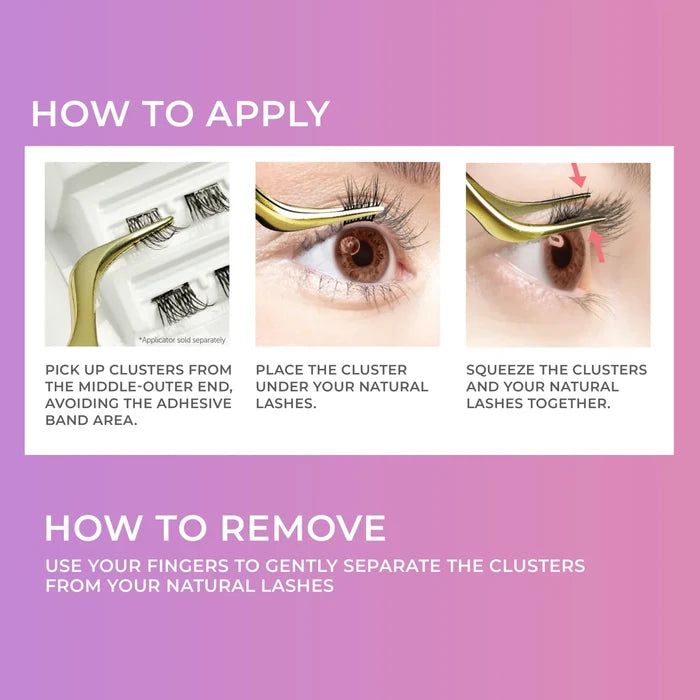 KISS imPRESS Press On Falsies - Air Wispy 12 Clusters رموش صناعية