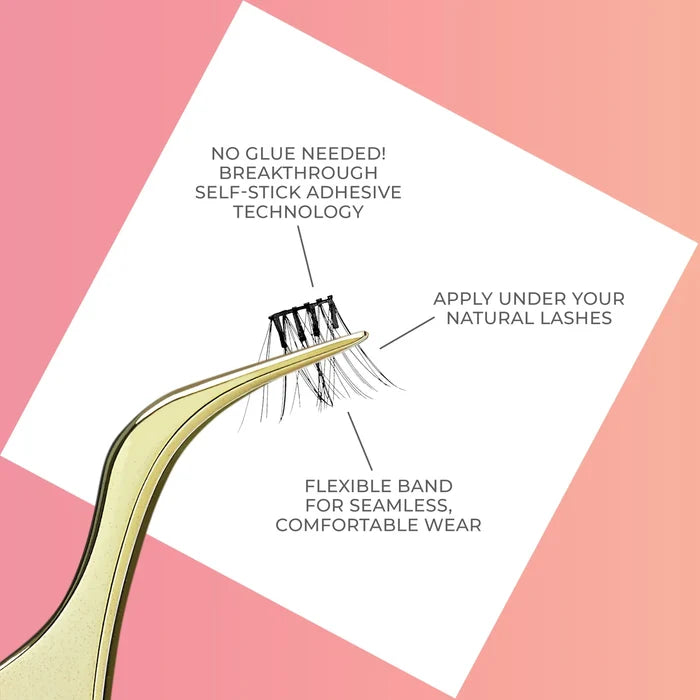 KISS imPRESS Press On Falsies - Air Wispy 12 Clusters رموش صناعية