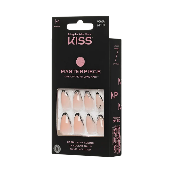KISS Masterpiece One Of A kind Luxe Mani 30 Nails Glue Included MP10