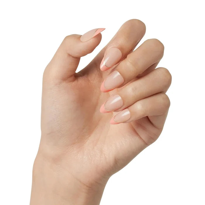 KISS Nails On Point Voguish Fantasy 28 Nails Glue Included Sculpted Nail FV17C French