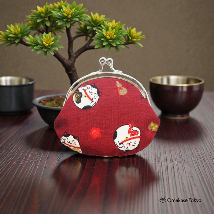 Kyoyu Gamaguchi Coin Case – Cat Design