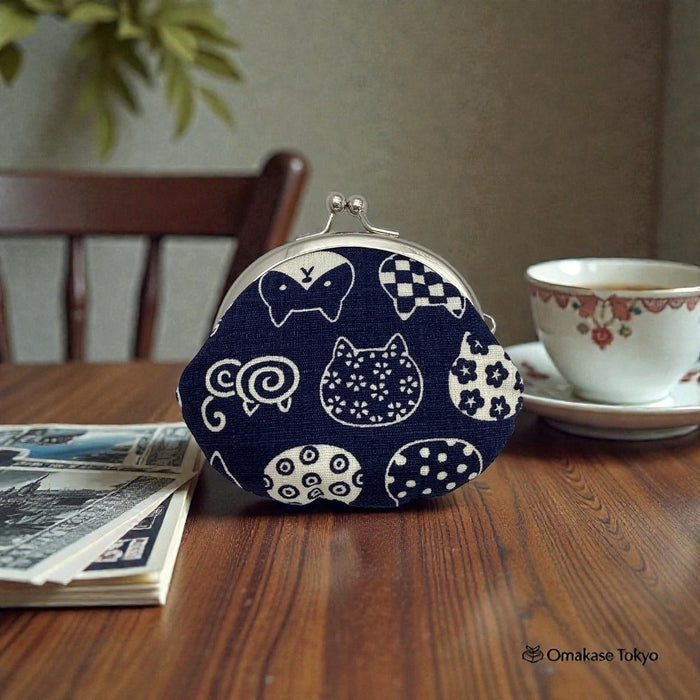 Kyoyu Gamaguchi Coin Case – Cat Design