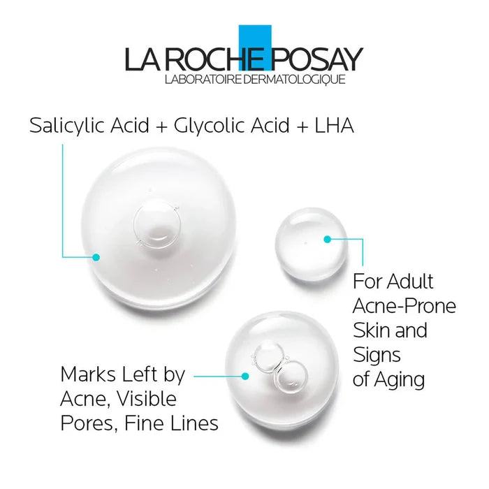 LA ROCH POSAY EFFACLAR
ULTRA CONCENTRATED SERUM
ANTI-IMPERFECTIONS DAILY PEELING سيروم تقشير البشرة من لاروش