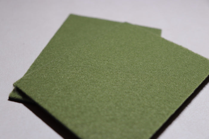 2mm-1/16 / Black Foam/Olive Felt