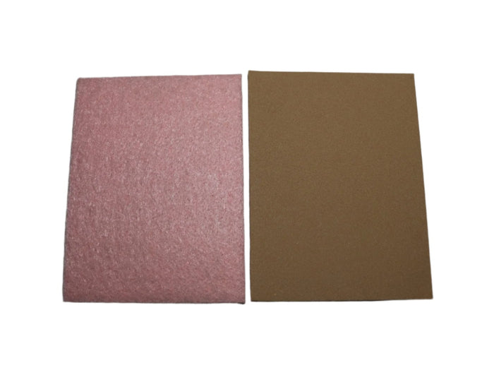 2mm-1/16 / Tan Foam/Pink Felt