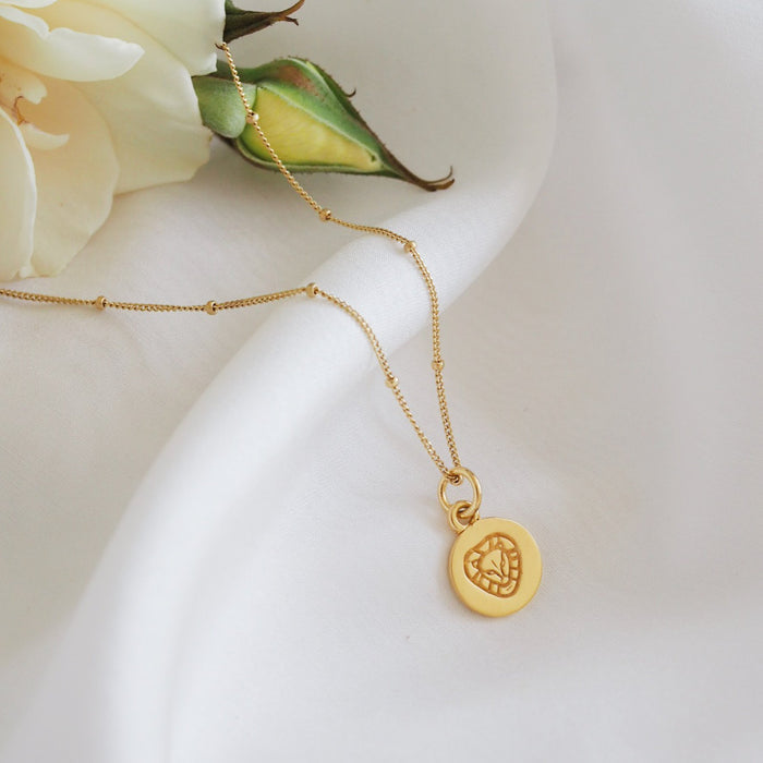 Leo Mini Zodiac Charm - Gold