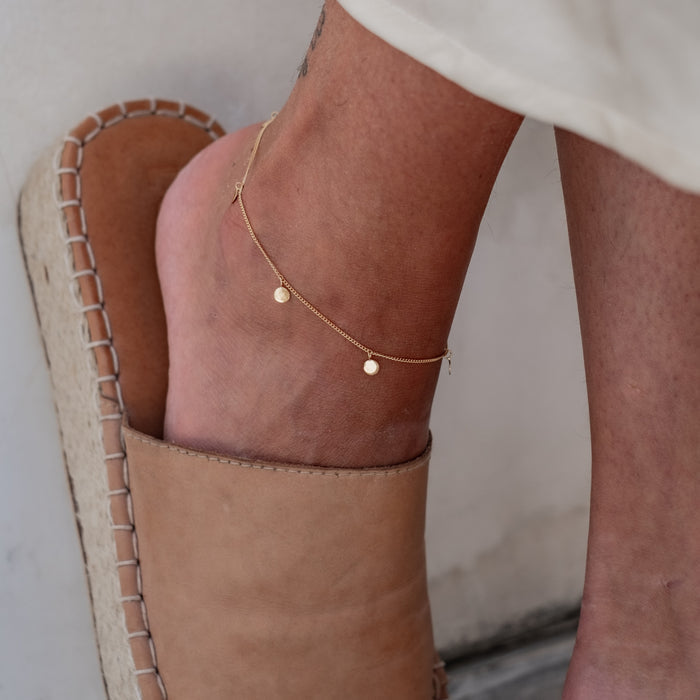 Liberty Droplet Anklet - Gold