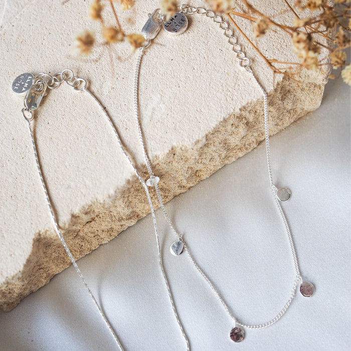 Liberty Droplet Anklet - Silver