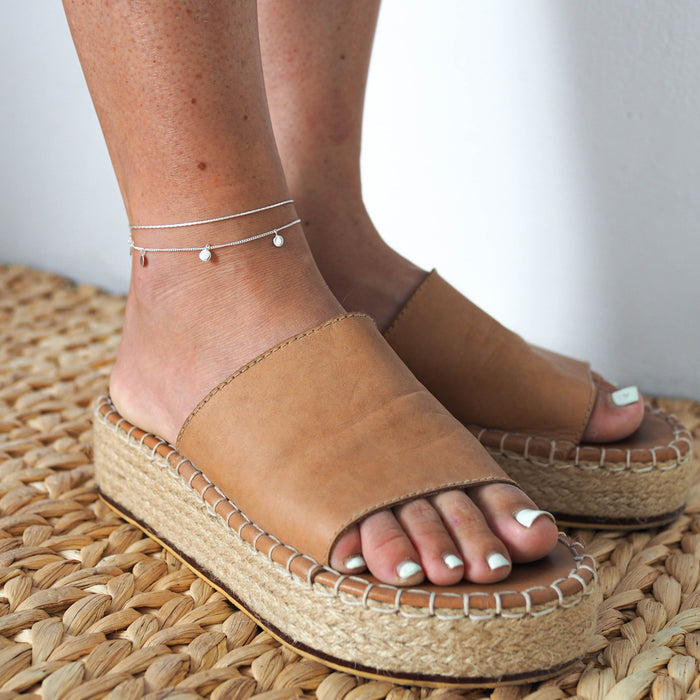 Liberty Droplet Anklet - Silver