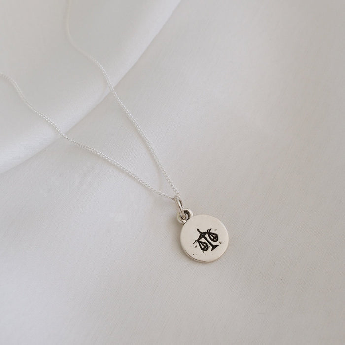Libra Mini Zodiac Charm - Silver