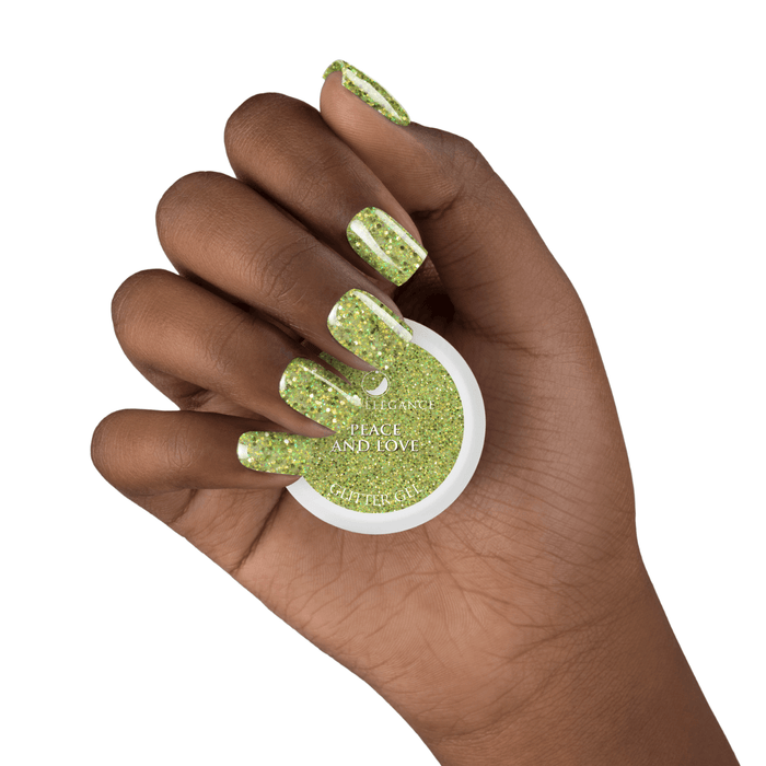 Light Elegance Glitter Gel - Peace and Love