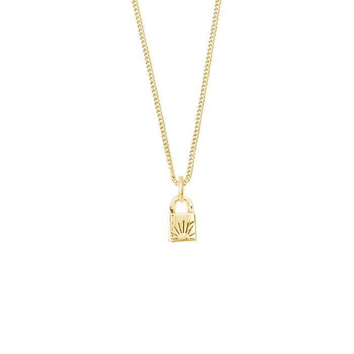 Lock BFF Necklace SINGLE - Gold