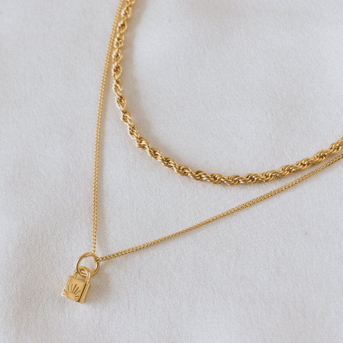 Lock BFF Necklace SINGLE - Gold