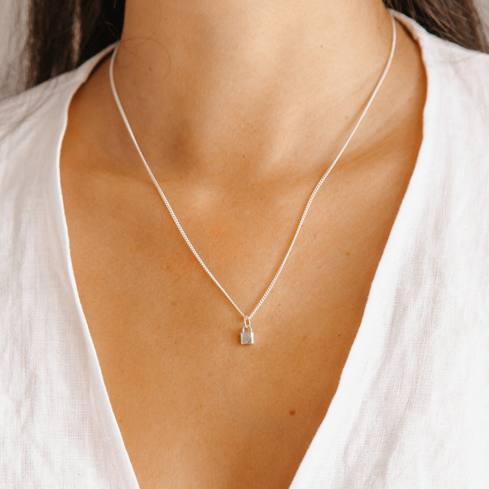 Lock BFF Necklace SINGLE - Silver