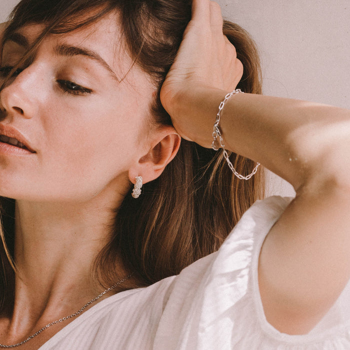 LONG BEACH LINK CHAIN BRACELET - Gold