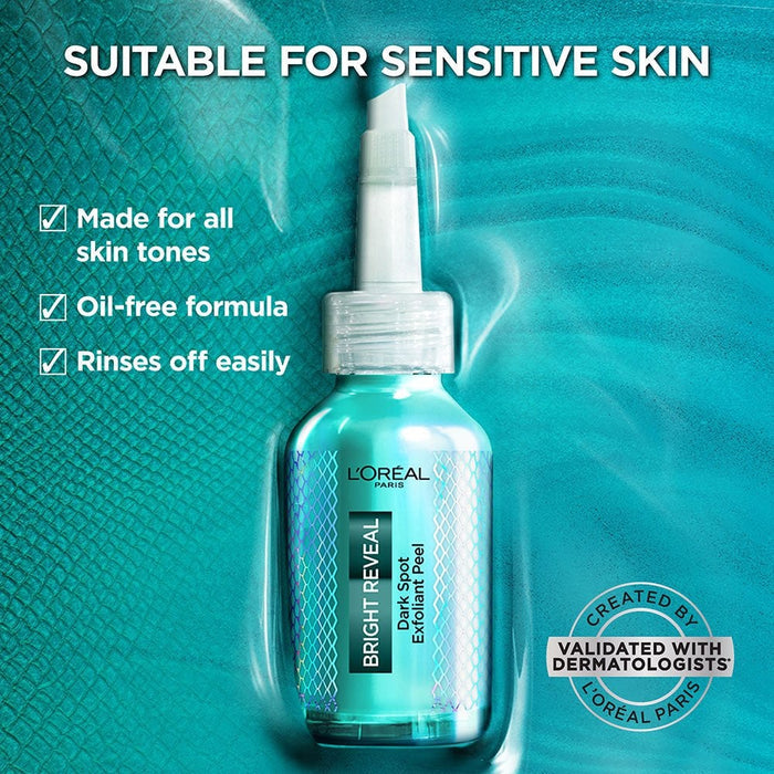 LOREAL PARIS Bright Reveal Dark Spot Exfoliant Peel مقشر لوريال باريس لتقشير البشرة وتفتيح البقع الداكنة