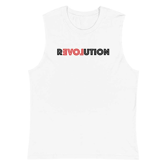 Love Revolution Sleeveless T-shirt  white
