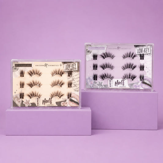 Low-Key Super Pre-Glued Half Strip Lash - Unicorn Cosmetics