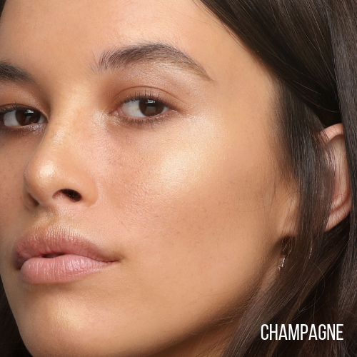 Thin Lizzy - Luminous Light Highlighter Trio with Model using Champagne Colour