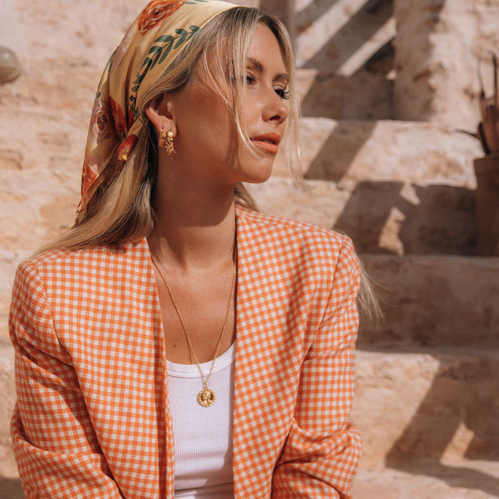 Magdalena Frida Kahlo Necklace Pendant 18kt Gold
