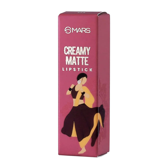 MARS Creamy Matte Lipstick 3.2g – 18 Gulabi Garba